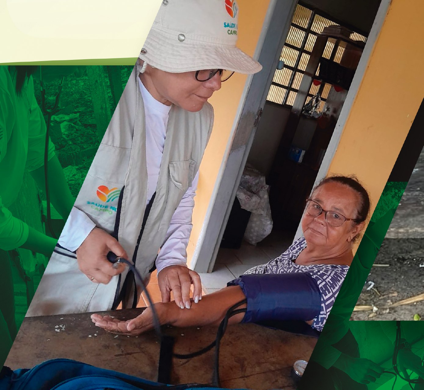 Atendimento de saúde em residência de comunidade rural